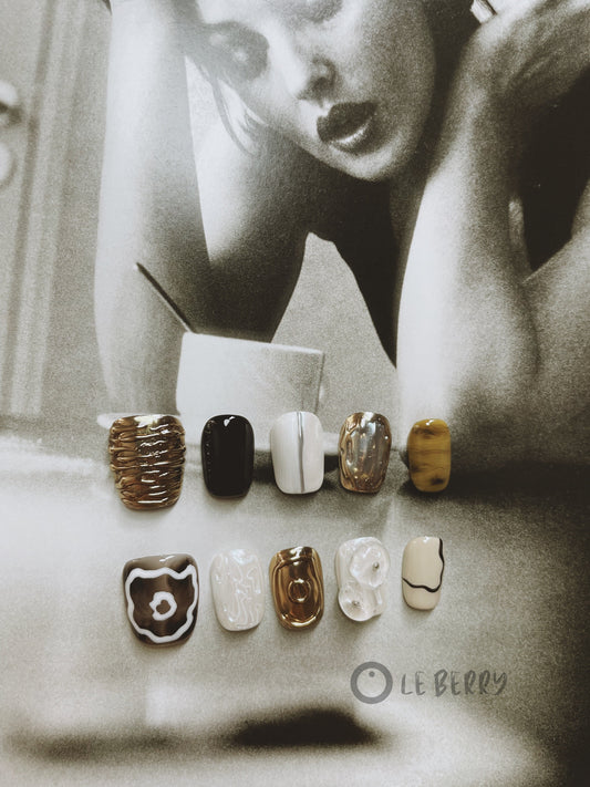 Le Berry Worship Squoval Handmade Press On Nails False Nails - Le Berry