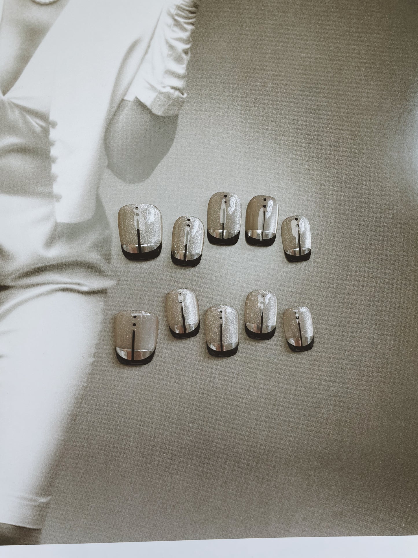 Le Berry Pope Squoval Handmade Press On Nails False Nails - Le Berry