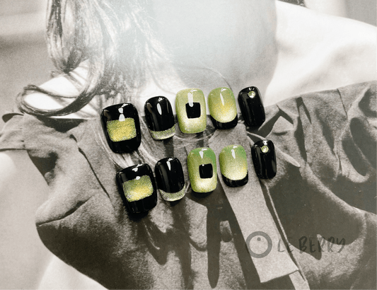 Le Berry “Avatar” Squoval Handmade Press On Nails False Nails - Le Berry