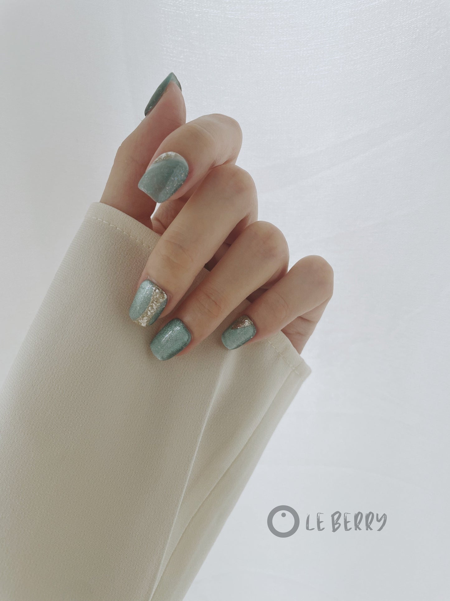 Le Berry Alps Squoval Handmade Press On Nails False Nails - Le Berry