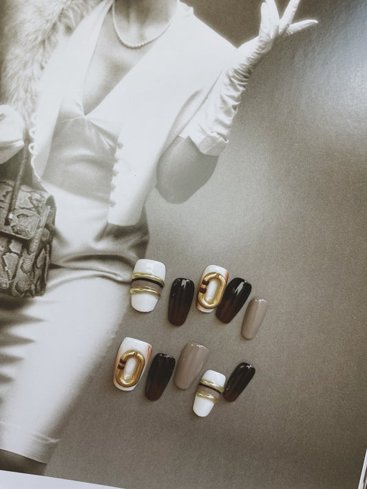 Le Berry “String” Squoval Handmade Press On Nails False Nails - Le Berry