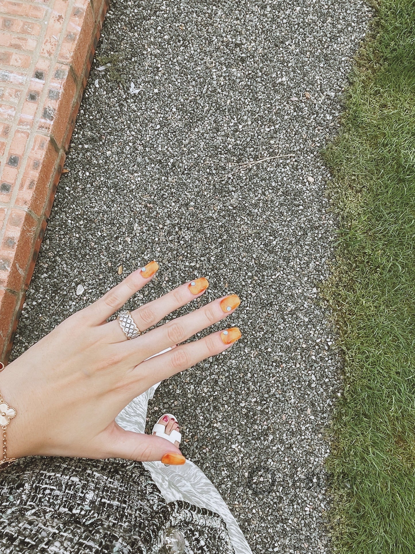 Le Berry California Sunshine Squoval Handmade Press On Nails False Nails - Le Berry