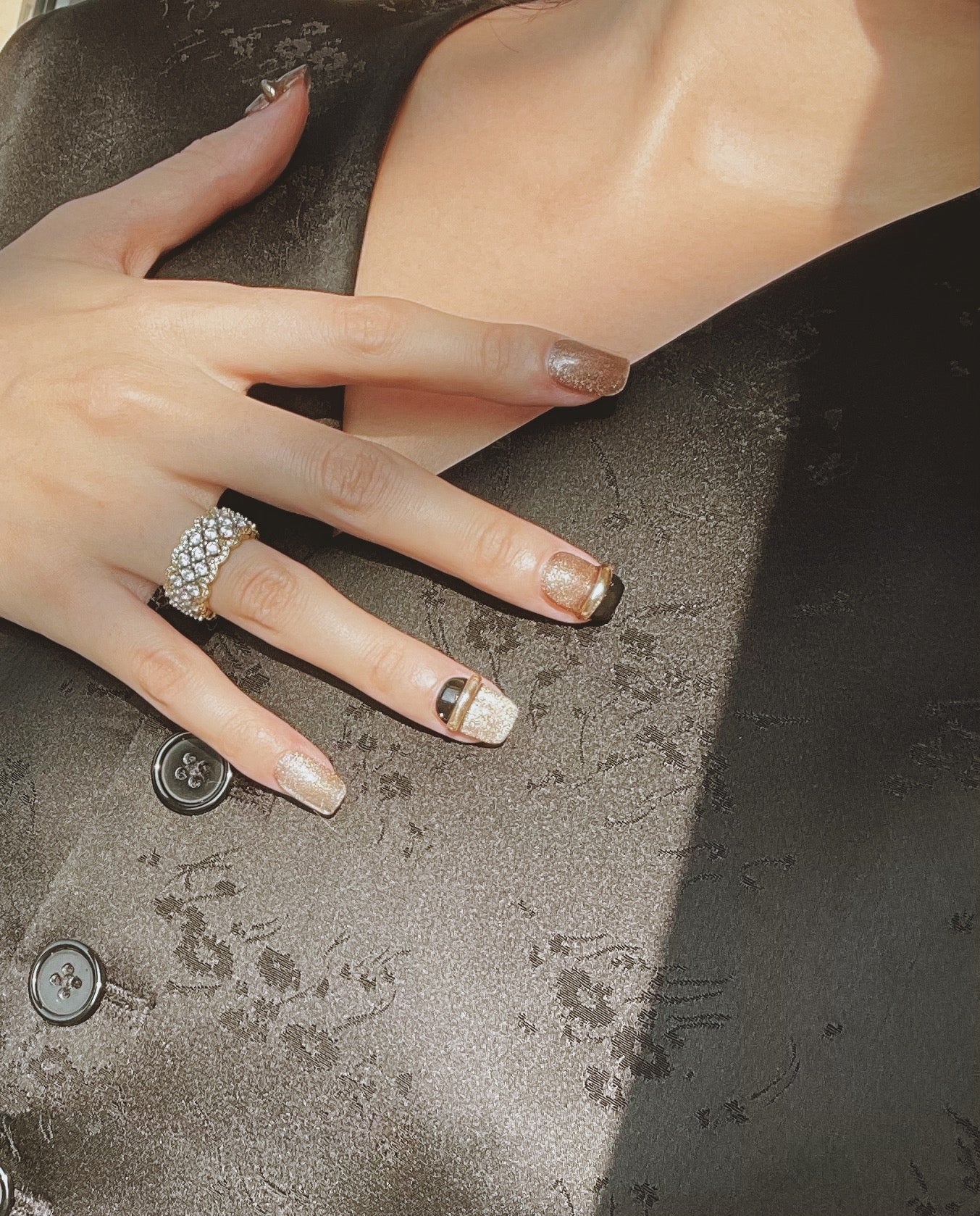 Le Berry “Metropolis” Squoval Handmade Press-On Nails/False Nails - Le Berry