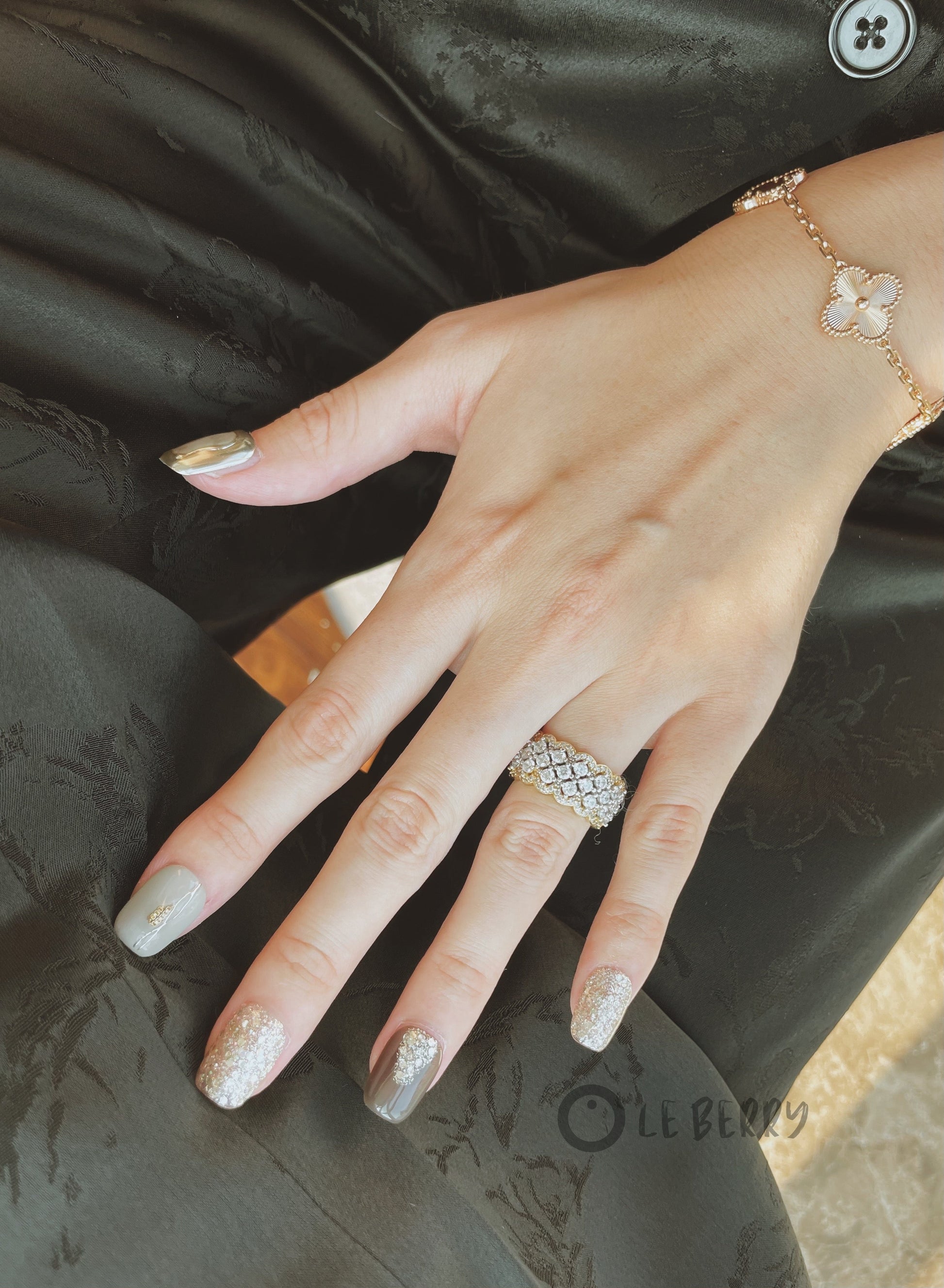 Le Berry “Pompeii” Squoval Handmade Press On Nails False Nails - Le Berry