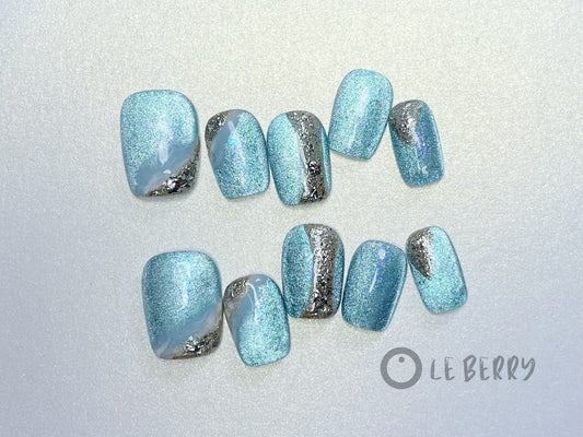 Le Berry Alps Squoval Handmade Press On Nails False Nails - Le Berry
