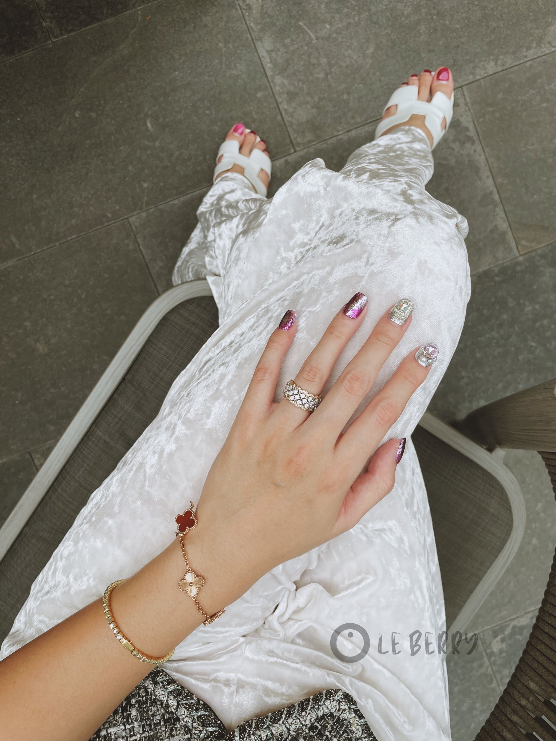 Le Berry “Fantasy” Squoval Handmade Press On Nails False Nails - Le Berry