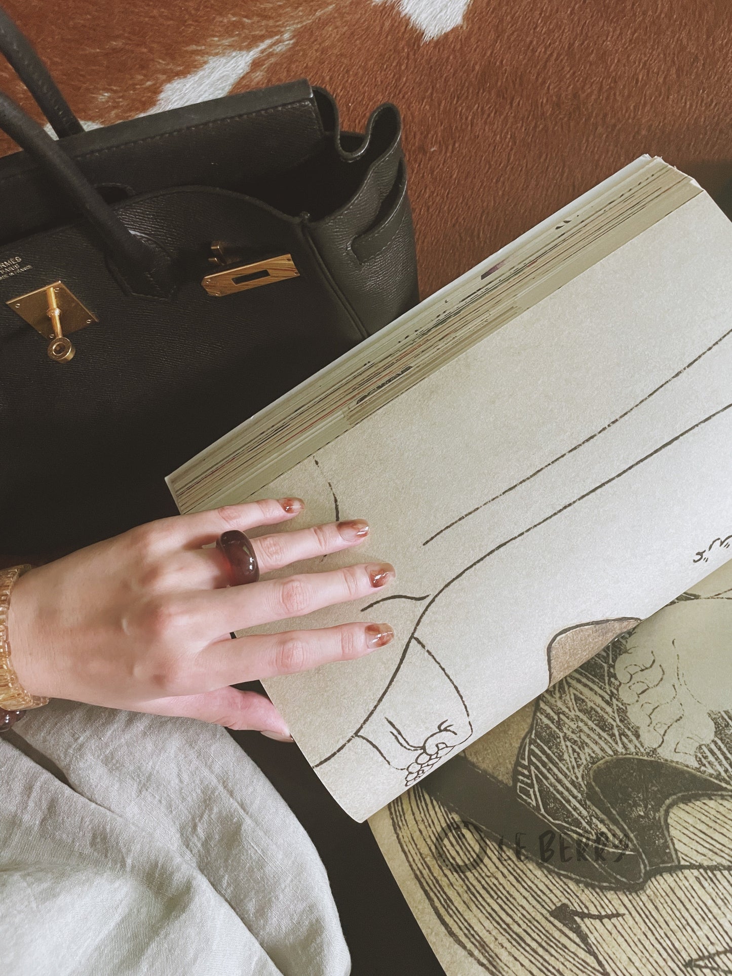 Le Berry “Kyoto” Squoval Handmade Press On Nails False Nails - Le Berry