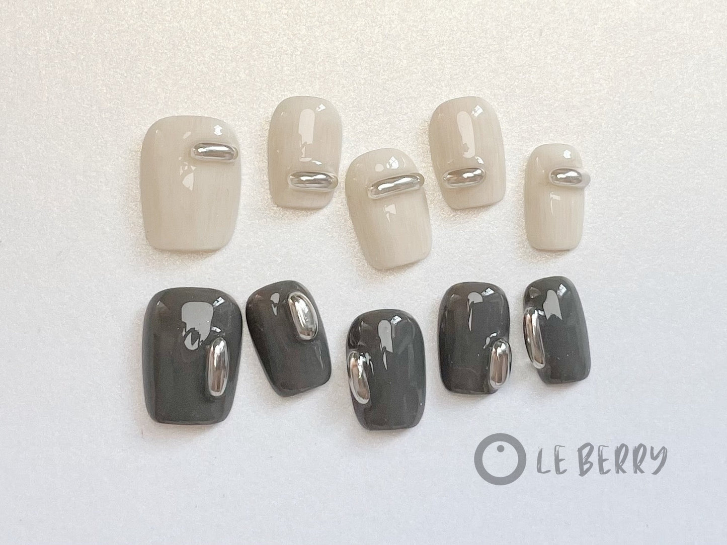 Le Berry Monday Squoval Handmade Press On Nails False Nails - Le Berry