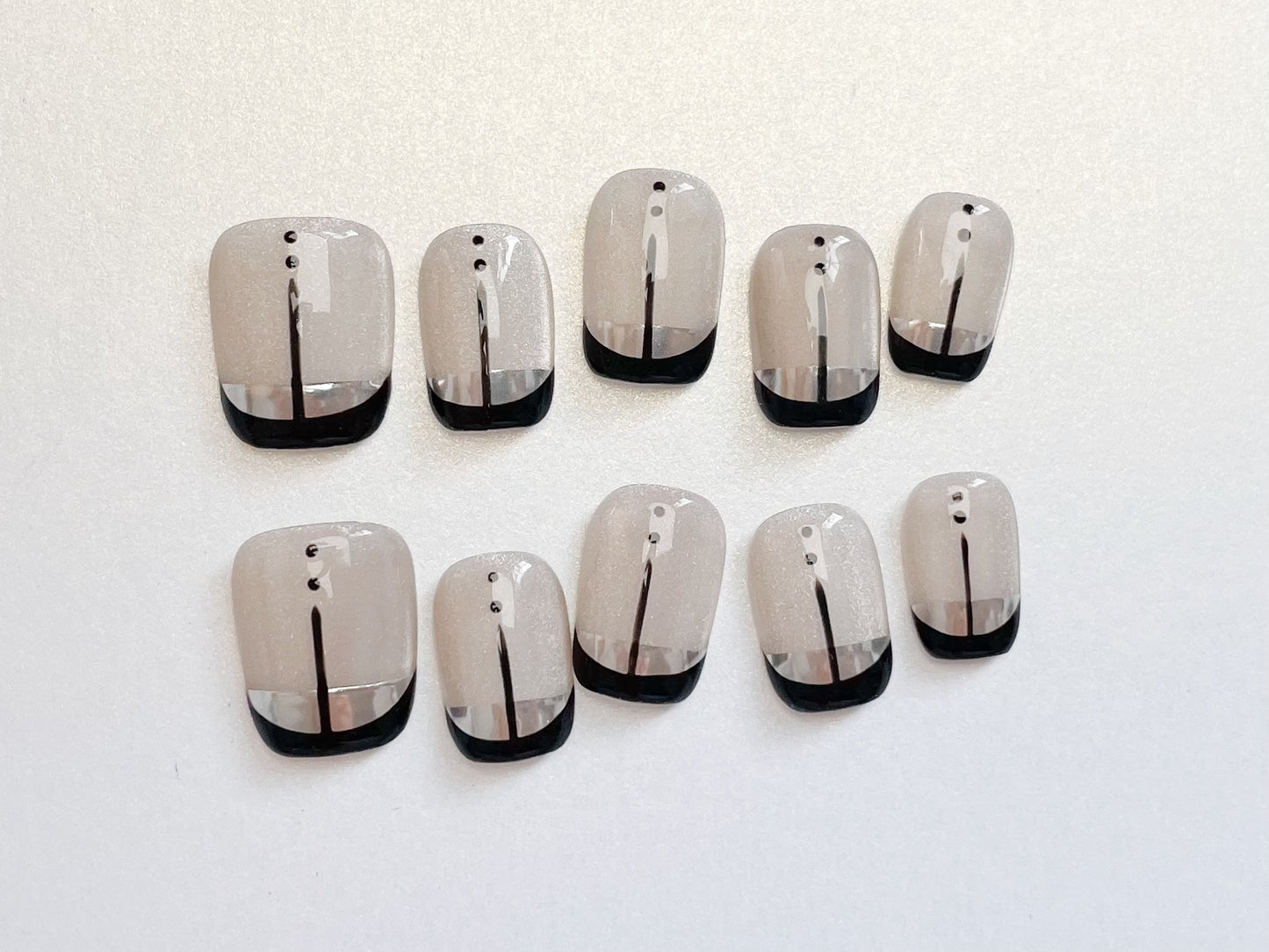 Le Berry Pope Squoval Handmade Press On Nails False Nails - Le Berry