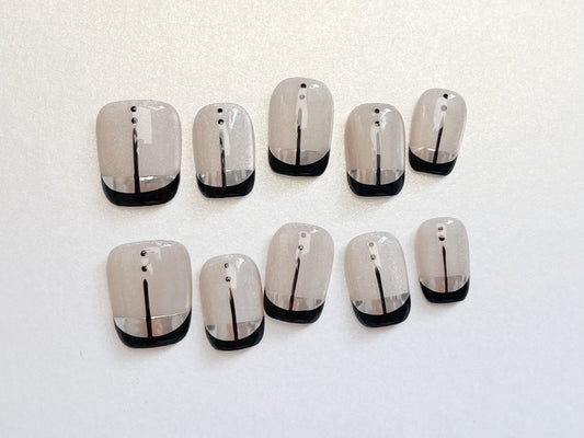 Le Berry Pope Squoval Handmade Press On Nails False Nails - Le Berry