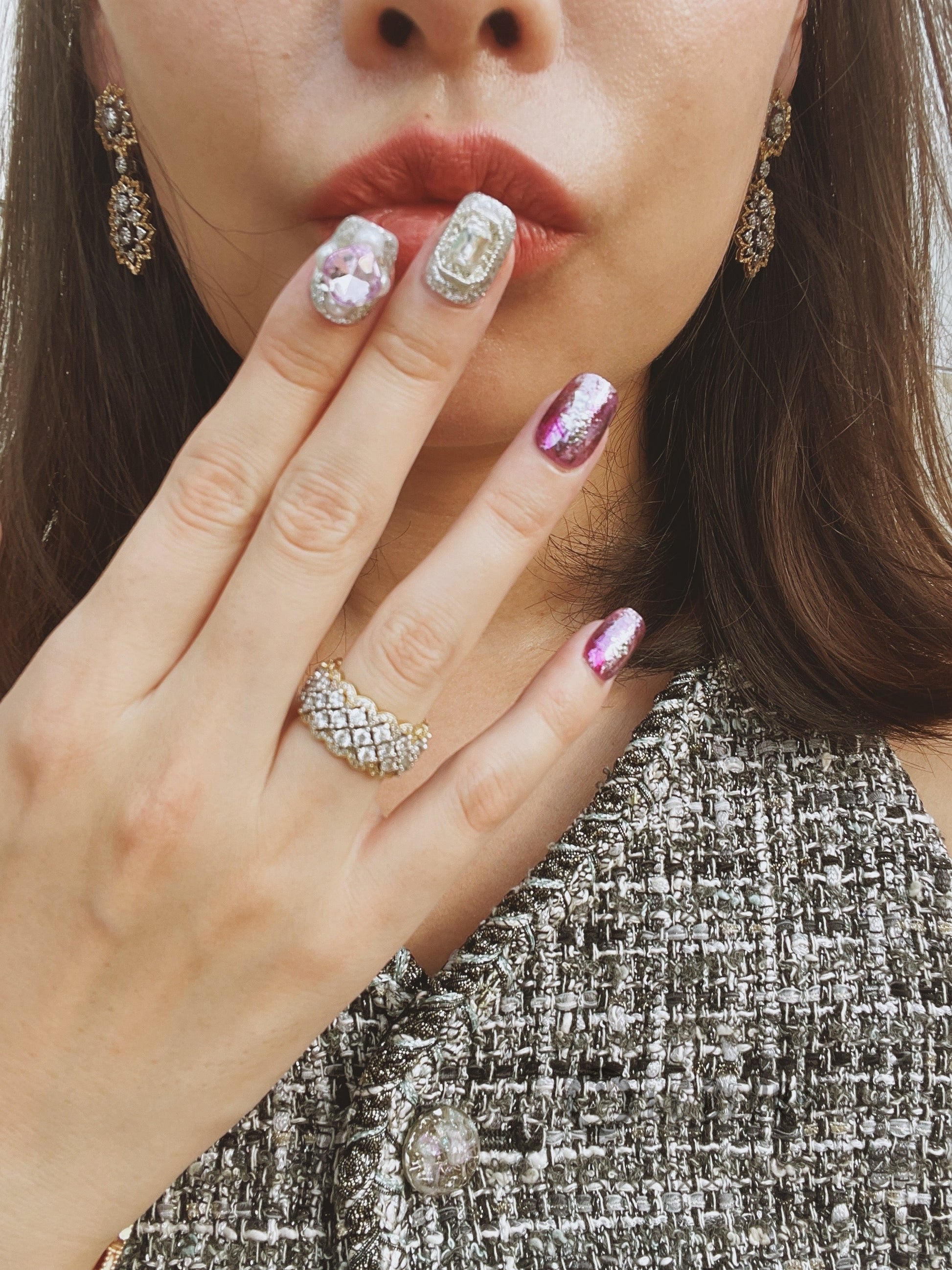 Le Berry “Fantasy” Squoval Handmade Press On Nails False Nails - Le Berry